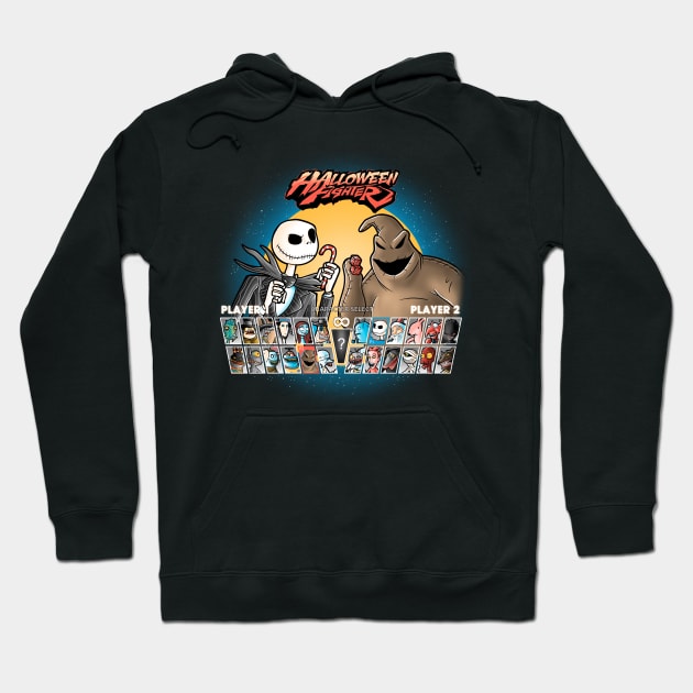 Halloween fighter Hoodie by Cromanart